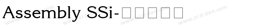 Assembly SSi字体转换